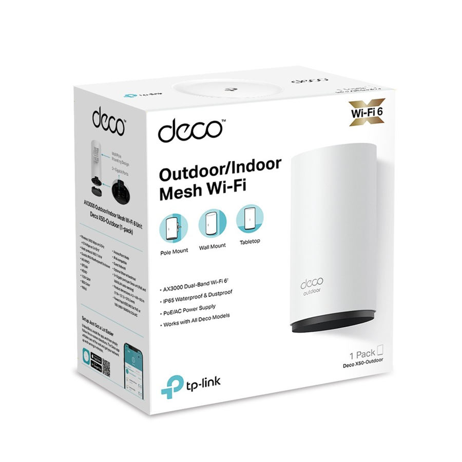 TP-LINK Deco X50-Outdoor V1 - - sistema Wi-Fi - (enrutador)