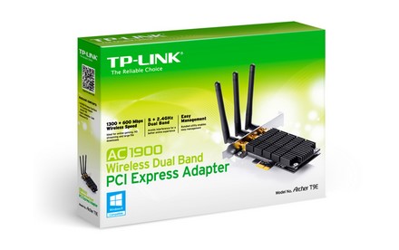 TP-LINK - Adaptador Inalámbrico de Doble Banda PCI Express AC1900 TE9