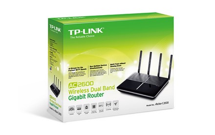TP-LINK - Router Gigabit Inalámbrico de Doble Banda AC2600