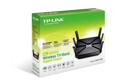 TP-LINK - Router Gigabit Inalámbrico Tri-Banda AC3200