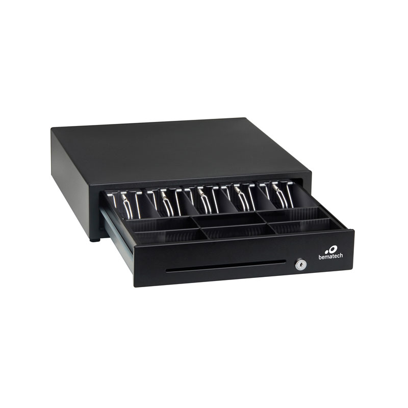 Bematech Logic Controls Cajon de Dinero - Negro - RJ-12 Cable Universal Incluido Para Conectar a Impresoras POS