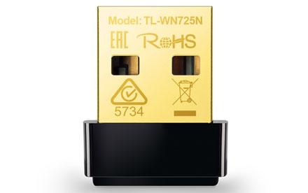 TP-LINK - Adaptador USB Nano Inalámbrico N de 150Mbps - TL-WN725N