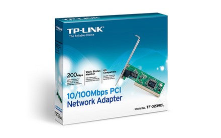 TP-LINK - Adaptador de red PCI a 10/100 Mbps TF-3239DL