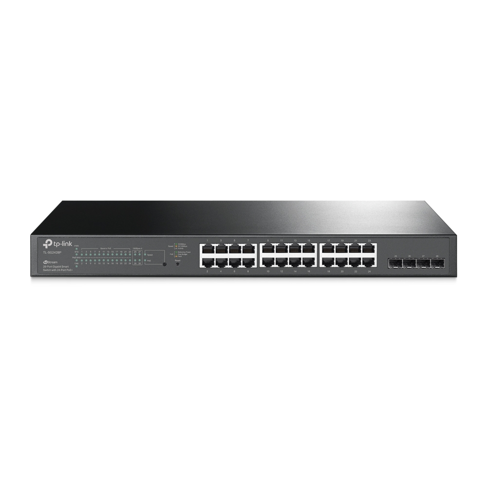 TP-LINK Switch JetStream 28-Port Gigabit Smart Switch with 24-Port PoE+