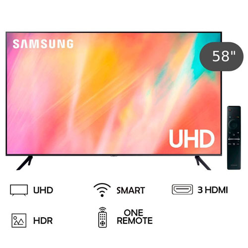 Samsung TV 58in Smart 4K Ultra HD serie AU2021 UN58AU7000