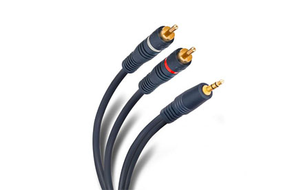 Cable plug 3,5 mm a 2 plug RCA de 3,6 m