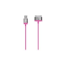 Belkin MIXIT ChargeSync Cable - Cable de carga / datos - Apple Dock (M) a USB (M) - 1.22 m - rosa - para Apple iPad/iPhone/iPod (Apple Dock)