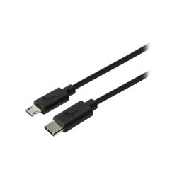 Xtech XTC-520 - Cable USB - USB-C (M) reversible a Micro-USB tipo B (M) - USB 2.0 - 1.8 m - negro