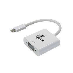 Xtech - Display adapter - USB Type C - VGA - White