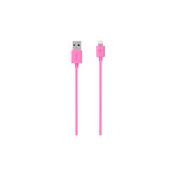 Belkin MIXIT Cable de carga y sincronizaciÃ³n Lightning a USB - Cable Lightning - Lightning (M) a USB (M) - 1.2 m - rosa - para Apple iPad/iPhone/iPod (Lightning)
