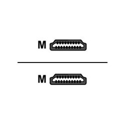 Forza Standard FAV-HD06RS - Cable HDMI - HDMI (M) a HDMI (M) - 1.83 m - negro - conector rotativo de 180°