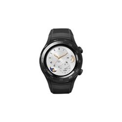 Huawei Watch 2 Sports - 45 mm - carbón negro - reloj inteligente con pulsera deportiva - goma - tamaño de la banda 140-210 mm - pantalla luminosa 1.2