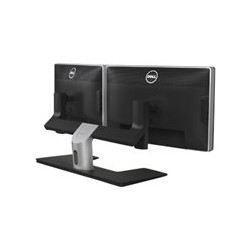 Dell MDS14 Dual Monitor Stand - Kit de montaje para 2 pantallas LCD - negro, plata - tamaÃ±o de pantalla: 24