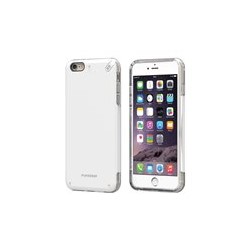 PureGear DualTek PRO - Carcasa trasera para teléfono móvil - plástico engomado - blanco - para Apple iPhone 6 Plus, 6s Plus
