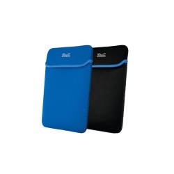 Klip Xtreme - Notebook sleeve - 14.1 in - Black blue - neoprene reversable