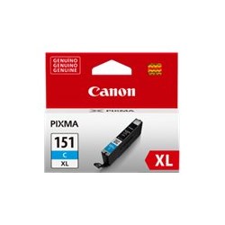 Canon CLI-151C XL - CiÃ¡n - original - depÃ³sito de tinta - para PIXMA iP7210, iX6810, MG5410, MG5510, MG6310