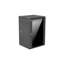 Nexxt Solutions SKD - Armario - instalable en pared - negro - 18U - 19