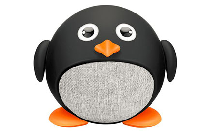 Mini bocina Bluetooth con forma de pingüino