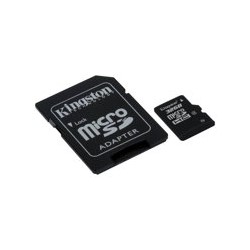 Kingston - Tarjeta de memoria flash (adaptador microSDHC a SD Incluido) - 32 GB - Class 4 - microSDHC