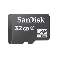 SanDisk - Tarjeta de memoria flash - 32 GB - Class 4 - microSDHC - negro