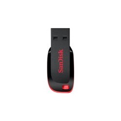 SanDisk Cruzer Blade - Unidad flash USB - 32 GB - USB 2.0 - rojo, negro elegante