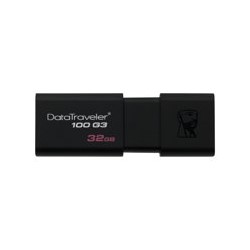 Kingston DataTraveler 100 G3 - Unidad flash USB - 32 GB - USB 3.0 - negro