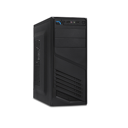 Xtech - Desktop - All black - ATX - pc case 600W ps
