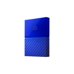 WD My Passport WDBYFT0030BBL - Disco duro - cifrado - 3 TB - externo (portátil) - USB 3.0 - AES de 256 bits - azul