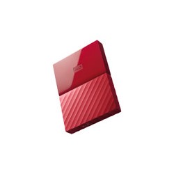 WD My Passport WDBYFT0030BRD - Disco duro - cifrado - 3 TB - externo (portátil) - USB 3.0 - AES de 256 bits - rojo