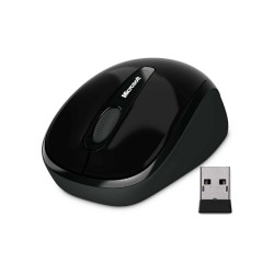 Microsoft Wireless Mobile Mouse 3500 - RatÃ³n - Ã³ptico - 3 botones - inalÃ¡mbrico - 2.4 GHz - receptor inalÃ¡mbrico USB - negro