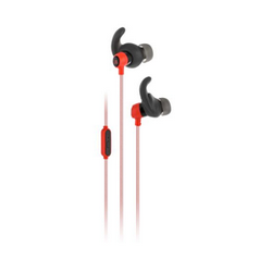 JBL Reflect Mini - Auriculares internos con micro - en oreja - cableado - conector de 3,5 mm - rojo