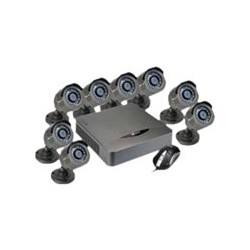     Nexxt Xpy8008-HD - DVR + cámara/s - cableado - LAN 10/100 - 8 canales - pentaplex - 8 cámara(s) - CMOS - gun metal