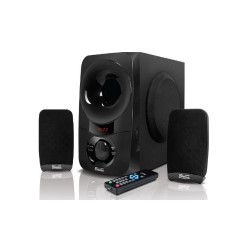 Klip Xtreme - Speaker system - 2.1-channel - Black / Piano black - Bluetooth-SD-USB-3.5