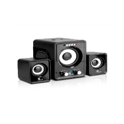 Xtech XTS375BK - Speakers - Wired - Black - 12W/USB/Aux/MicroSD