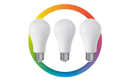 3 focos LED Wi-Fi multicolor, de 10 W