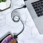 Pack de 2 Cables retráctil USB de carga rápida con conexiones Micro USB, iPhone y Tipo C