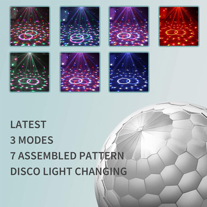 Pack de 2 luces de fiesta activadas por sonido