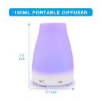 Difusor ultrasonico de aromas con iluminación LED de colores
