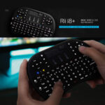 Mini teclado inalámbrico con Touchpad y LED retroiluminado