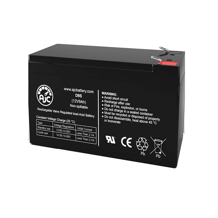 Vision CP1290 - Batería UPS de 12 V 9 Ah, repuesto de la marca AJC