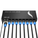 MT-VIKI Divisor HDMI 4K, divisor HDMI alimentado SP108 salidas de monitor de 8 vías