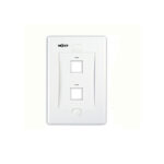 Placa Pared NXT 2 Ptos P/RJ45 Blanco