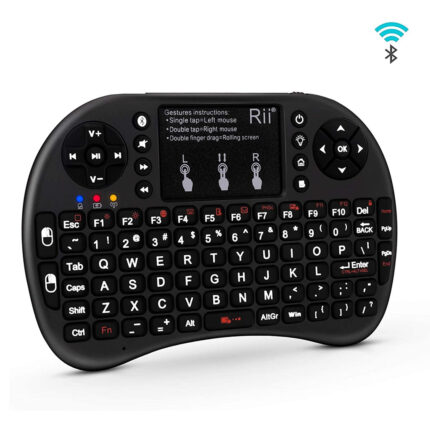 Mini teclado inalámbrico con Touchpad y LED retroiluminado