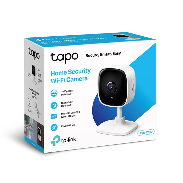 TP LINK | TAPO C100 | Cámara Wi-Fi de Seguridad para Casa