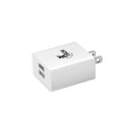 Cargador de Pared Doble XTC-202 2 Puertos 5V 3.1A Color Blanco,100-240V