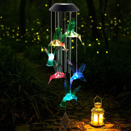 Adorno de Colibri se carga con energía solar