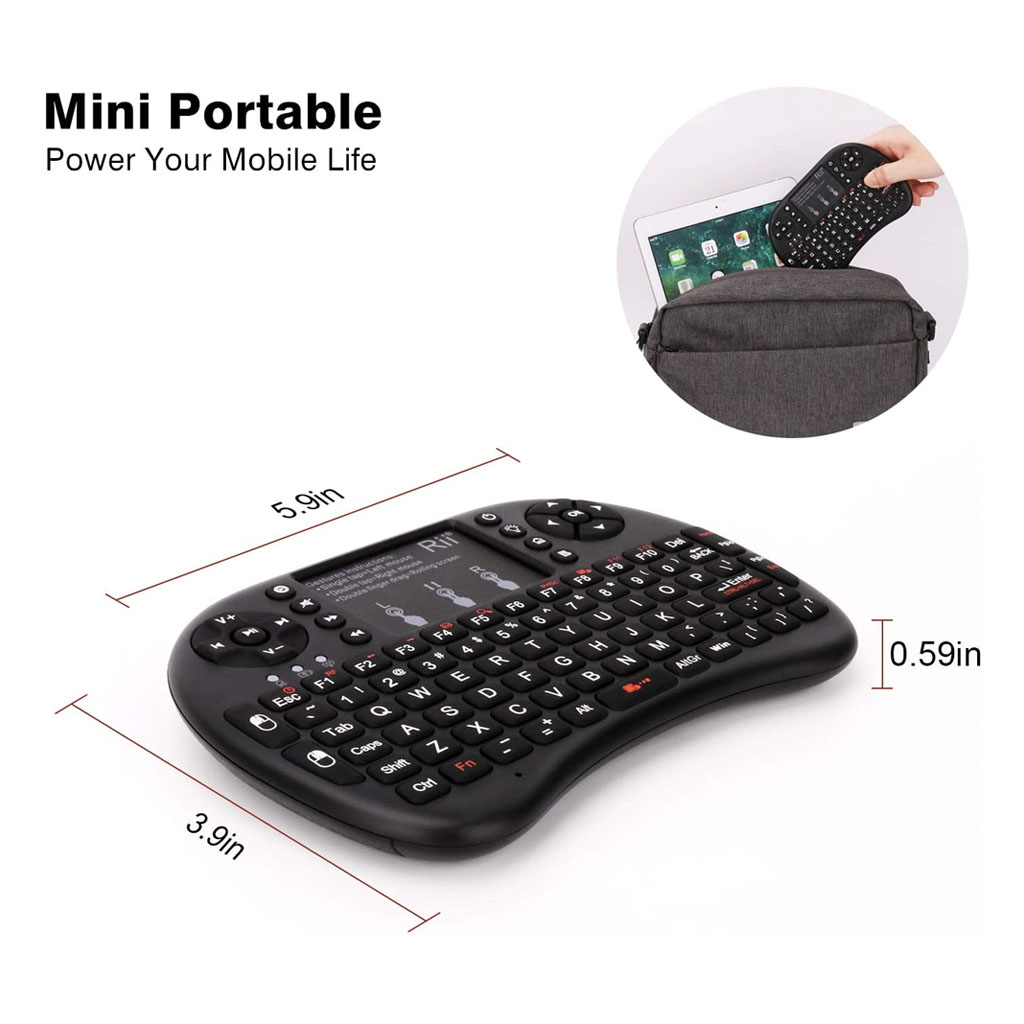 Mini Teclado Inalámbrico Touchpad Mouse Keyboard!