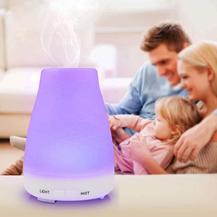 Difusor ultrasonico de aromas con iluminación LED de colores