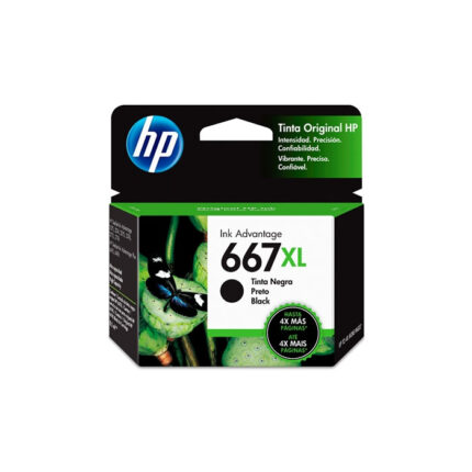 HP 667XL - Cartucho de Tinta de Alto Rendimiento Negro