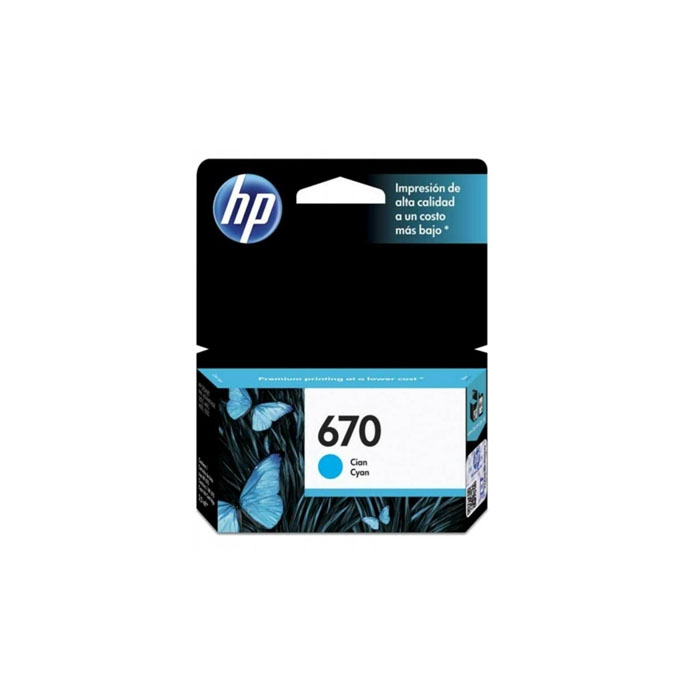 HP 670 - Cartucho de tinta Cyan
